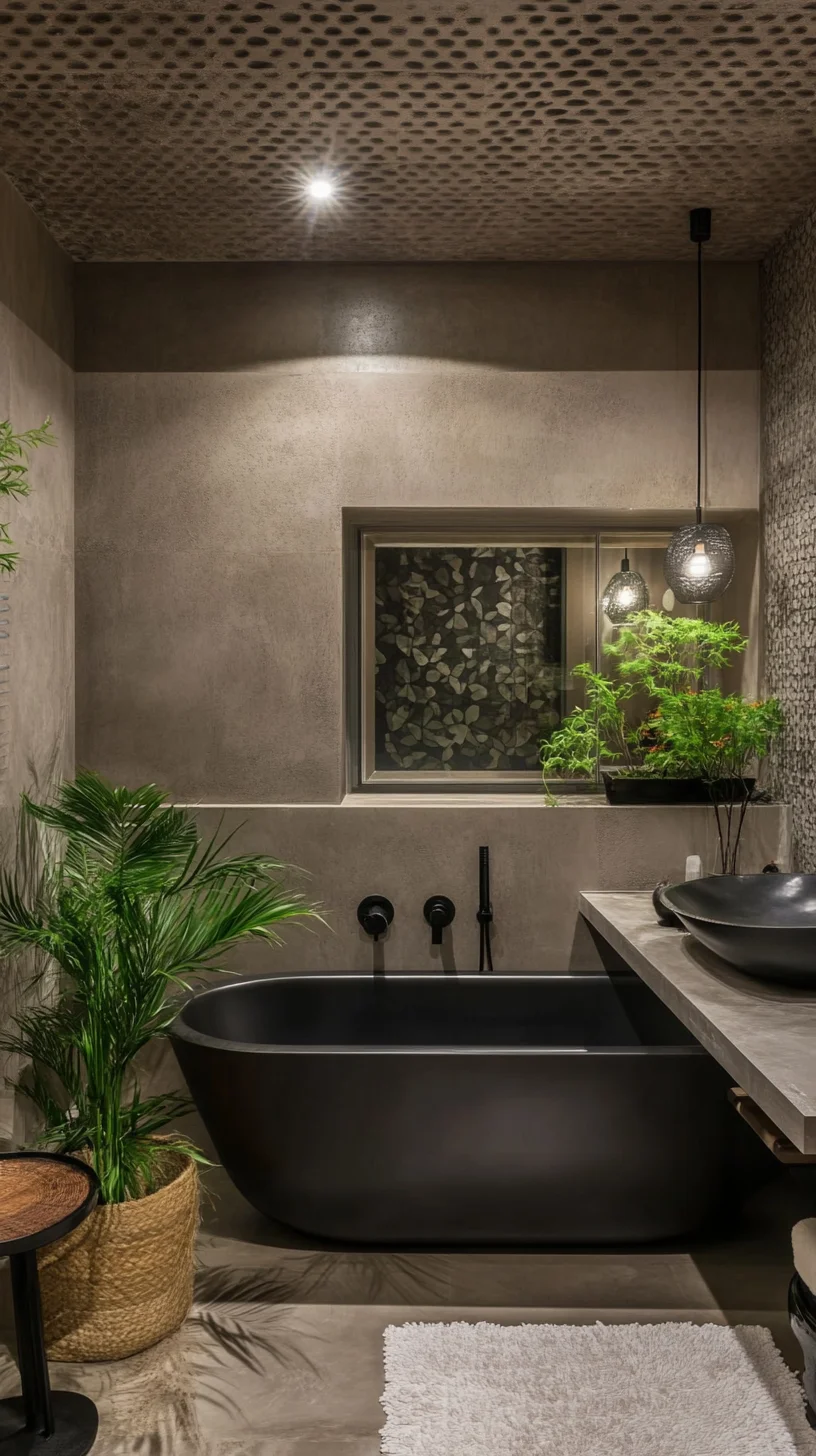 Embrace Modern Serenity: The Perfect Black Bathtub Oasis for Your Bathroom