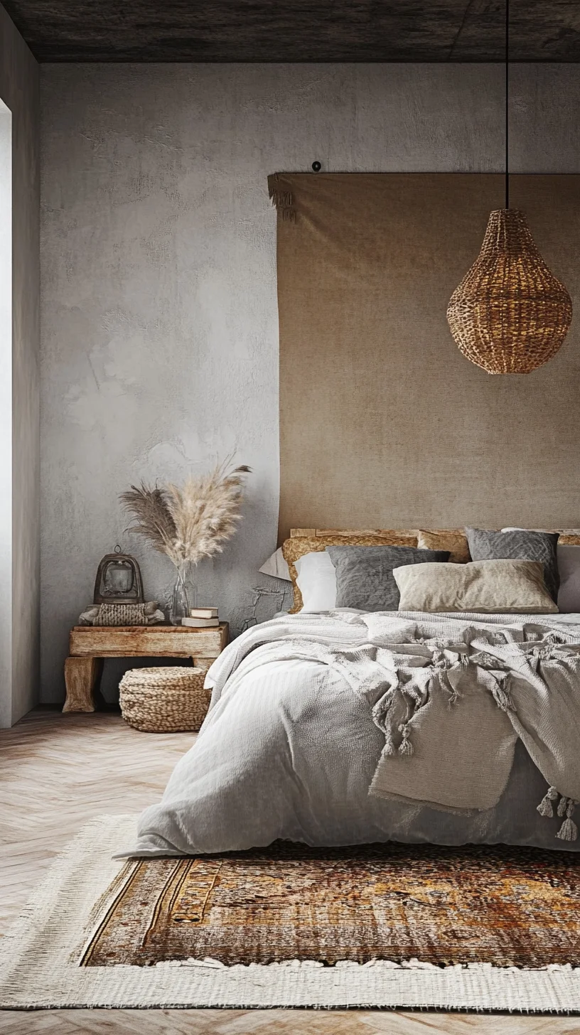 Embrace Natural Elegance: A Serene Bohemian Bedroom Retreat