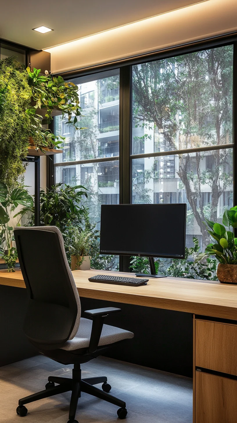 Embrace Nature: Elevate Your Workspace with Lush Greenery and Modern Aesthetics