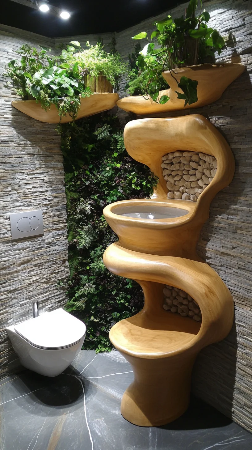 Embrace Nature with an Artistic Eco-Friendly Bathroom Oasis