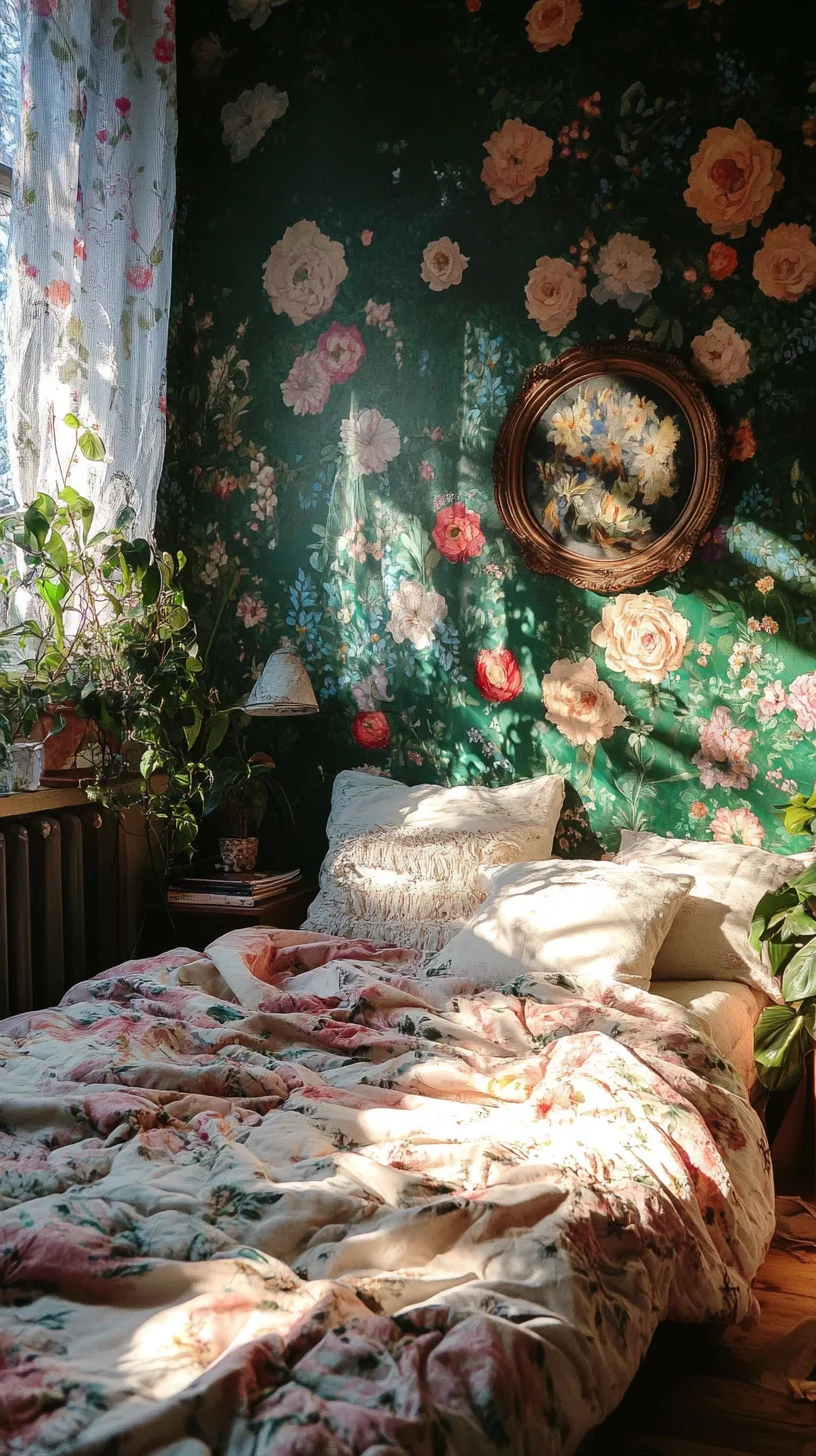 Embrace Nature’s Charm with a Vintage Floral Oasis Bedroom