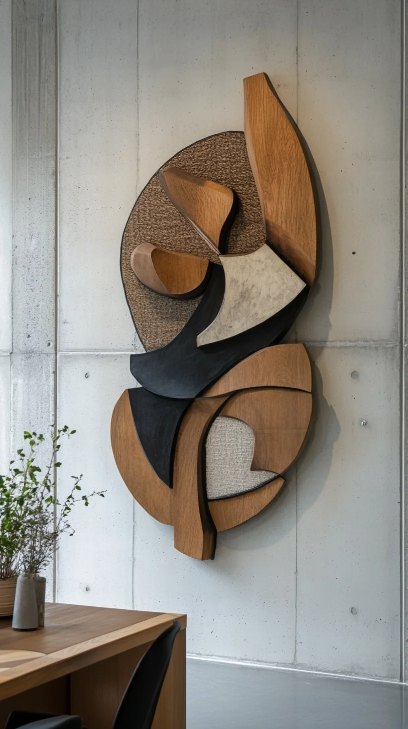 Embrace Organic Elegance with Abstract Wood Wall Art for Timeless Style