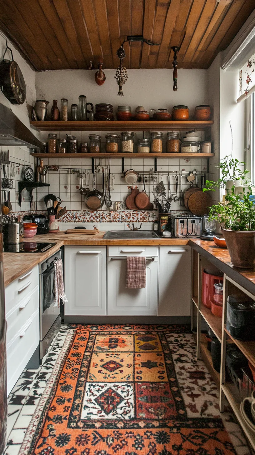 Embrace Rustic Charm: A Cozy Kitchen that Blends Functionality and Style