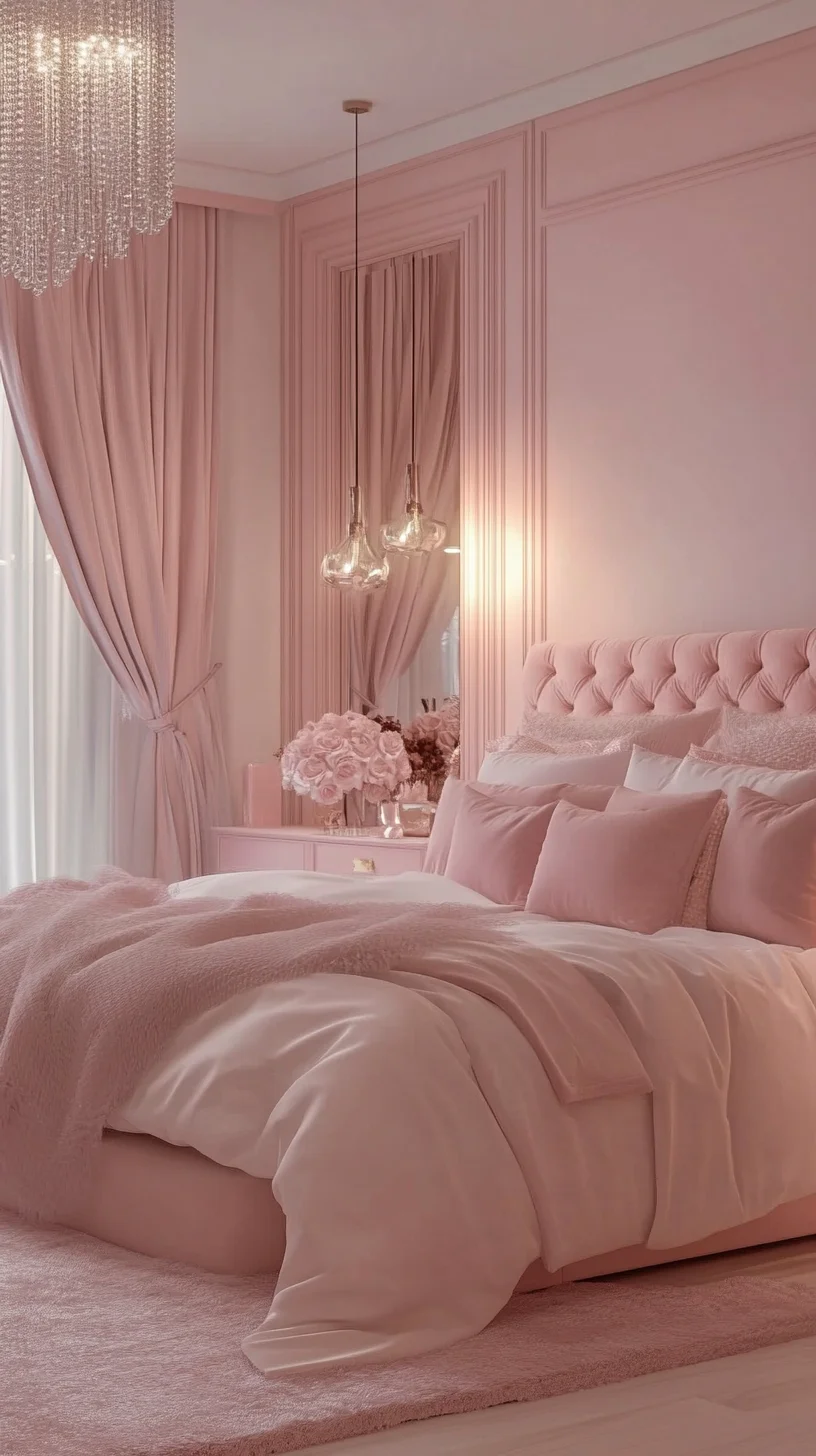 Embrace Serenity: The Allure of a Dreamy Blush Pink Bedroom Oasis