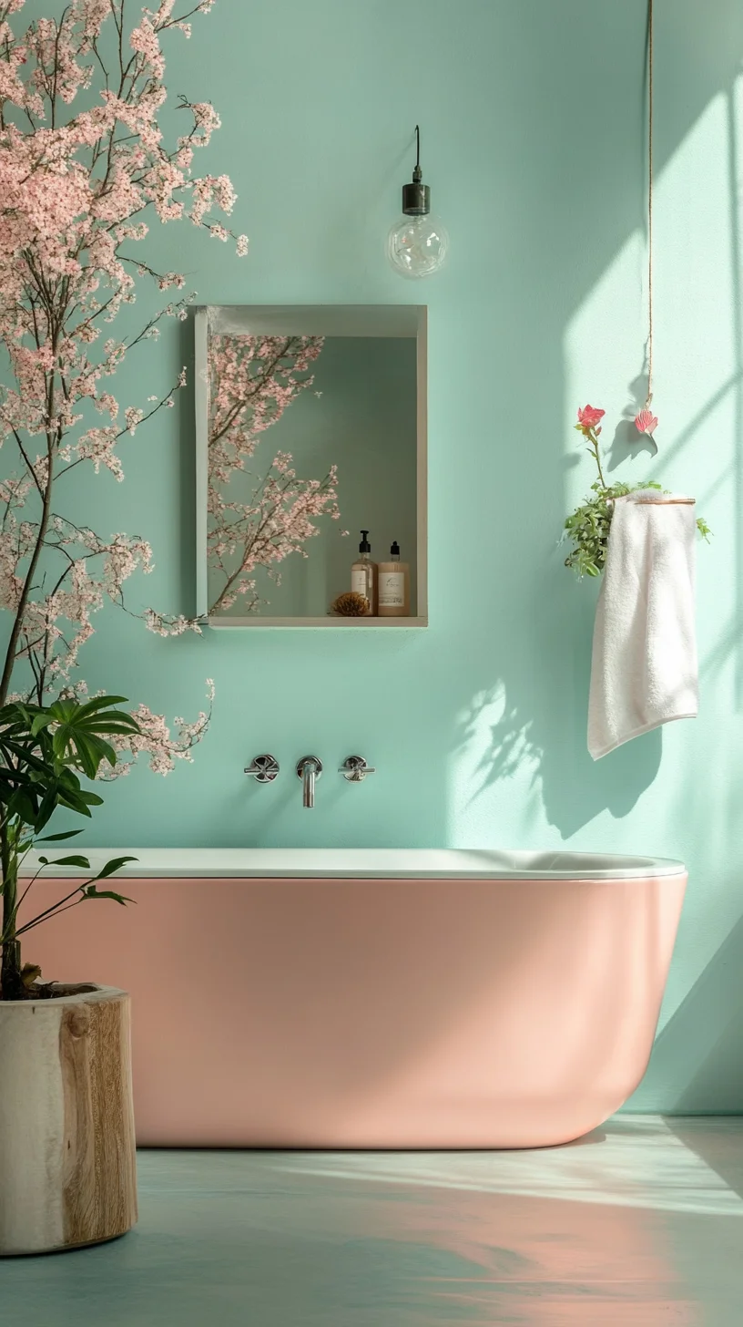 Embrace Serenity: The Chic Pastel Oasis for a Relaxing Retreat