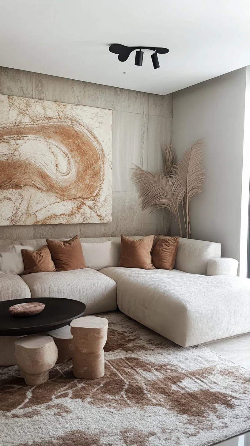 Embrace Serenity: The Warm Minimalist Living Room Style