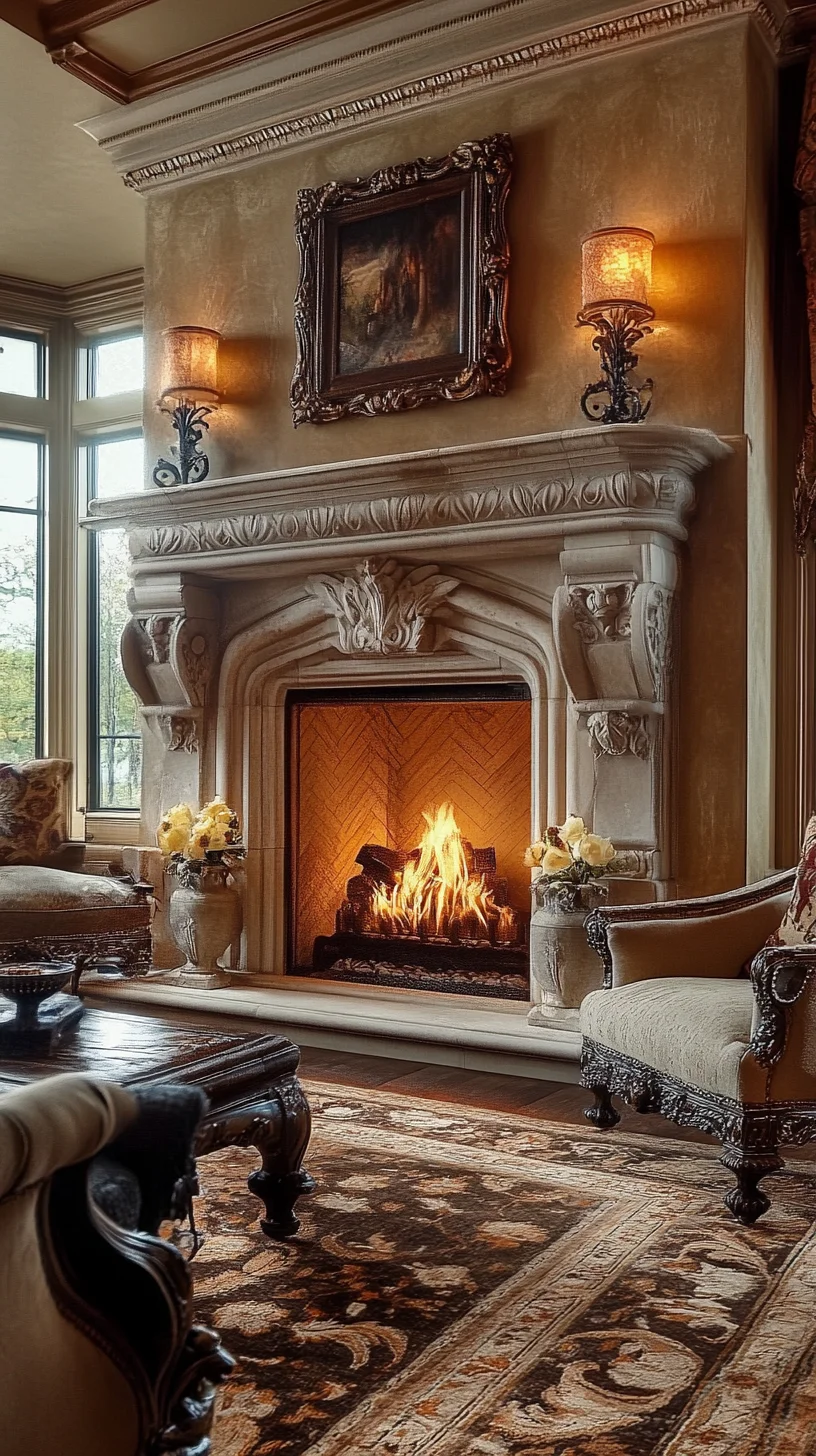 Embrace Timeless Elegance with Cozy Fireplace Decor for a Warm Ambiance