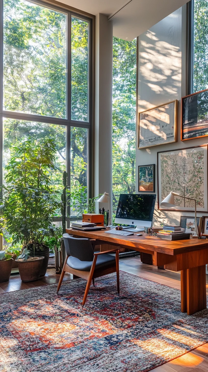 Embrace Tranquility: The Perfect Blend of Nature and Modern Design in Home Offices