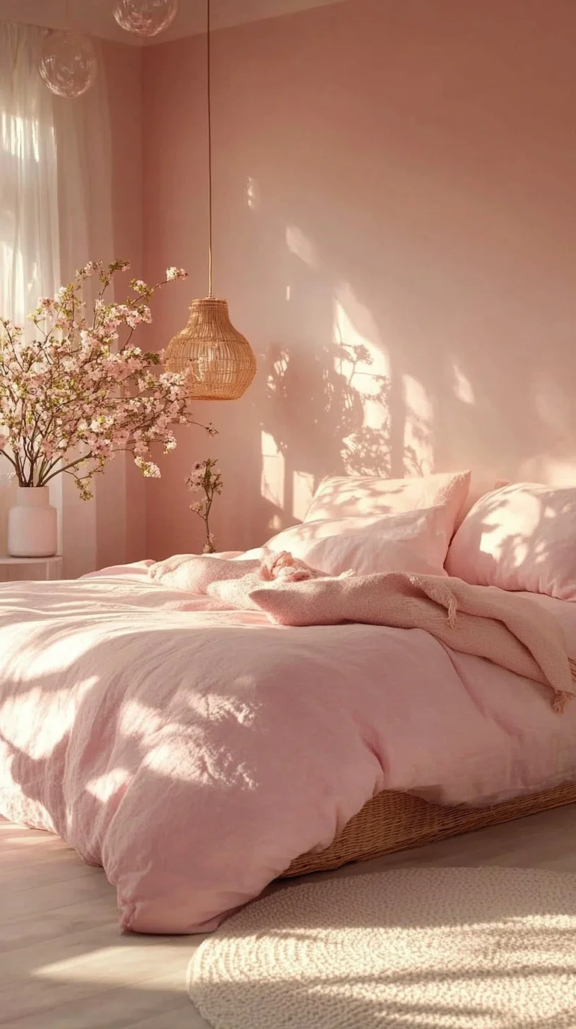 Embrace Tranquility: The Soft Pink Bedroom Retreat for Ultimate Relaxation