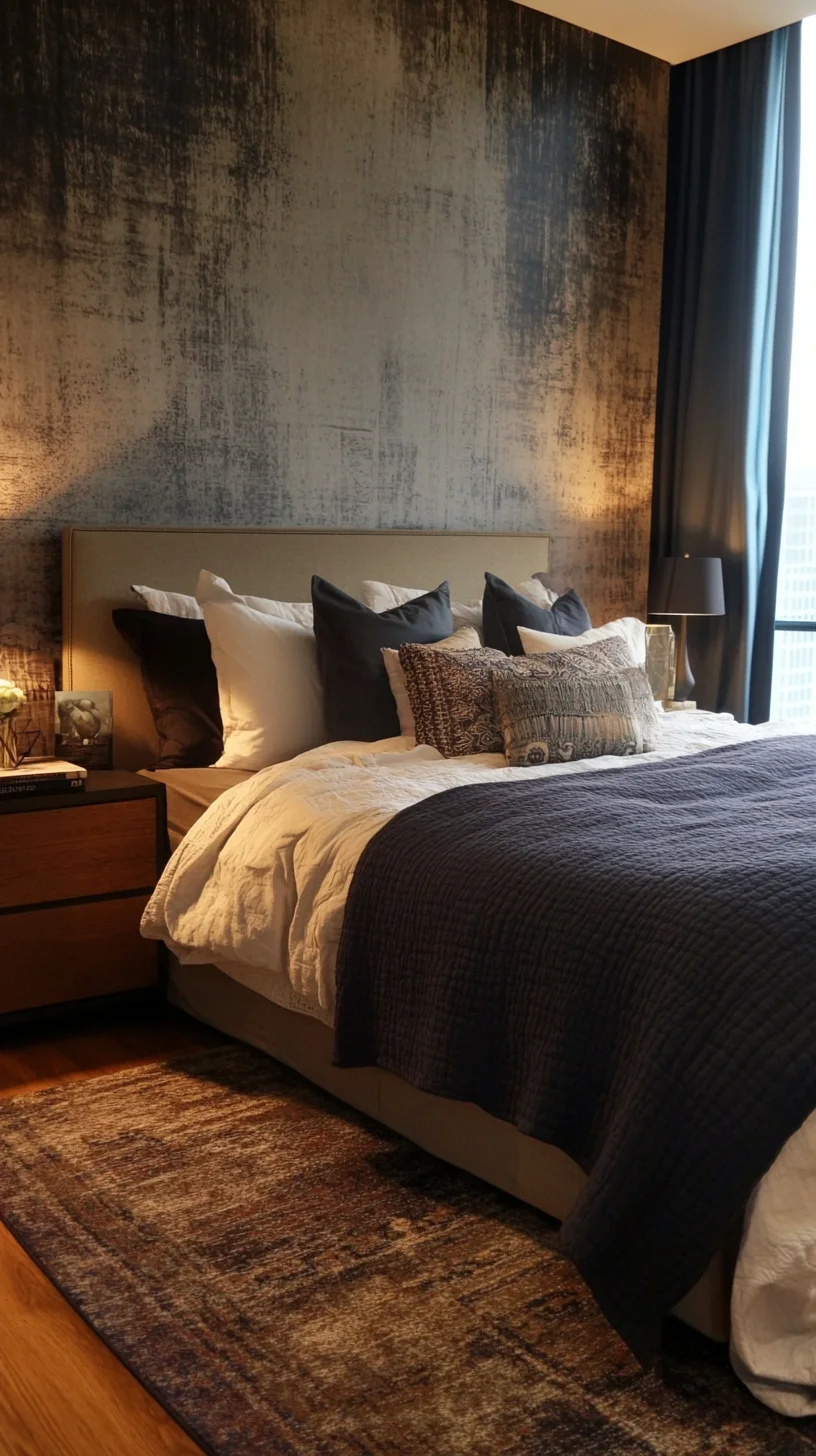 Embrace Tranquility with a Luxurious Textured Bedroom Retreat