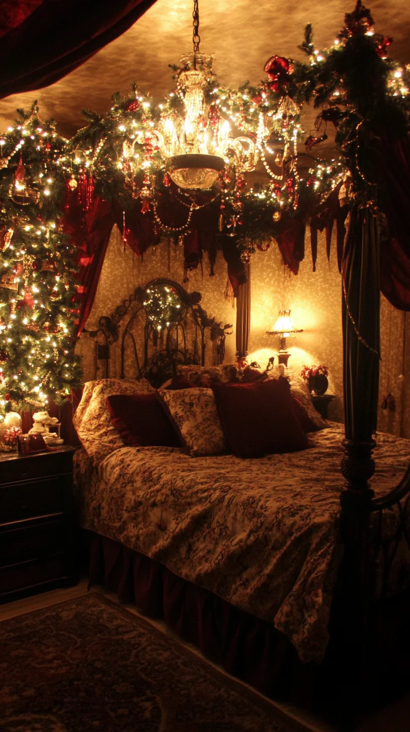 Enchanted Elegance: Transform Your Bedroom with Cozy Holiday Glamour