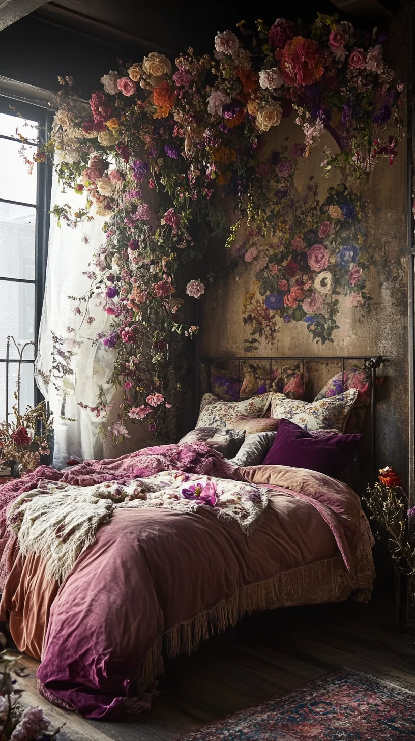 Enchanting Floral Fantasy: Transform Your Bedroom into a Blooming Oasis