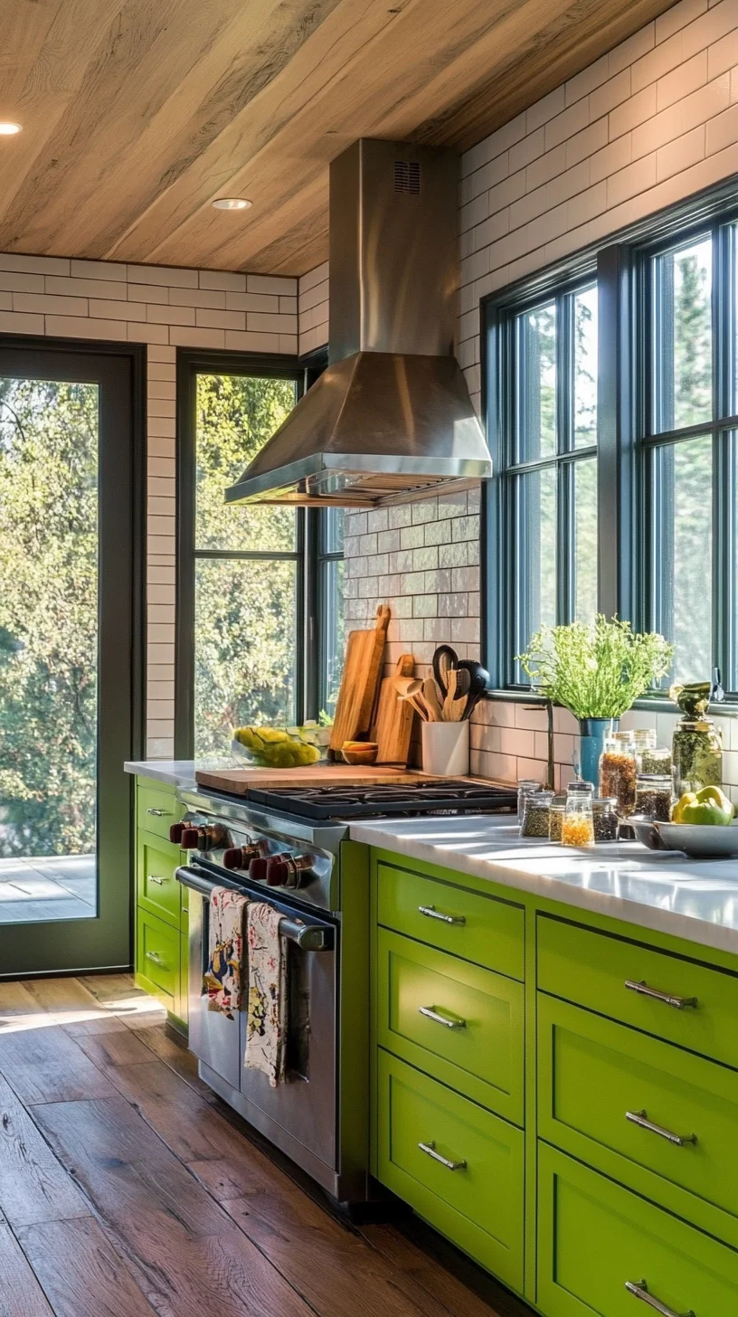 Fresh and Funky: Embrace the Vibrant Charm of Lime Green Kitchen Décor