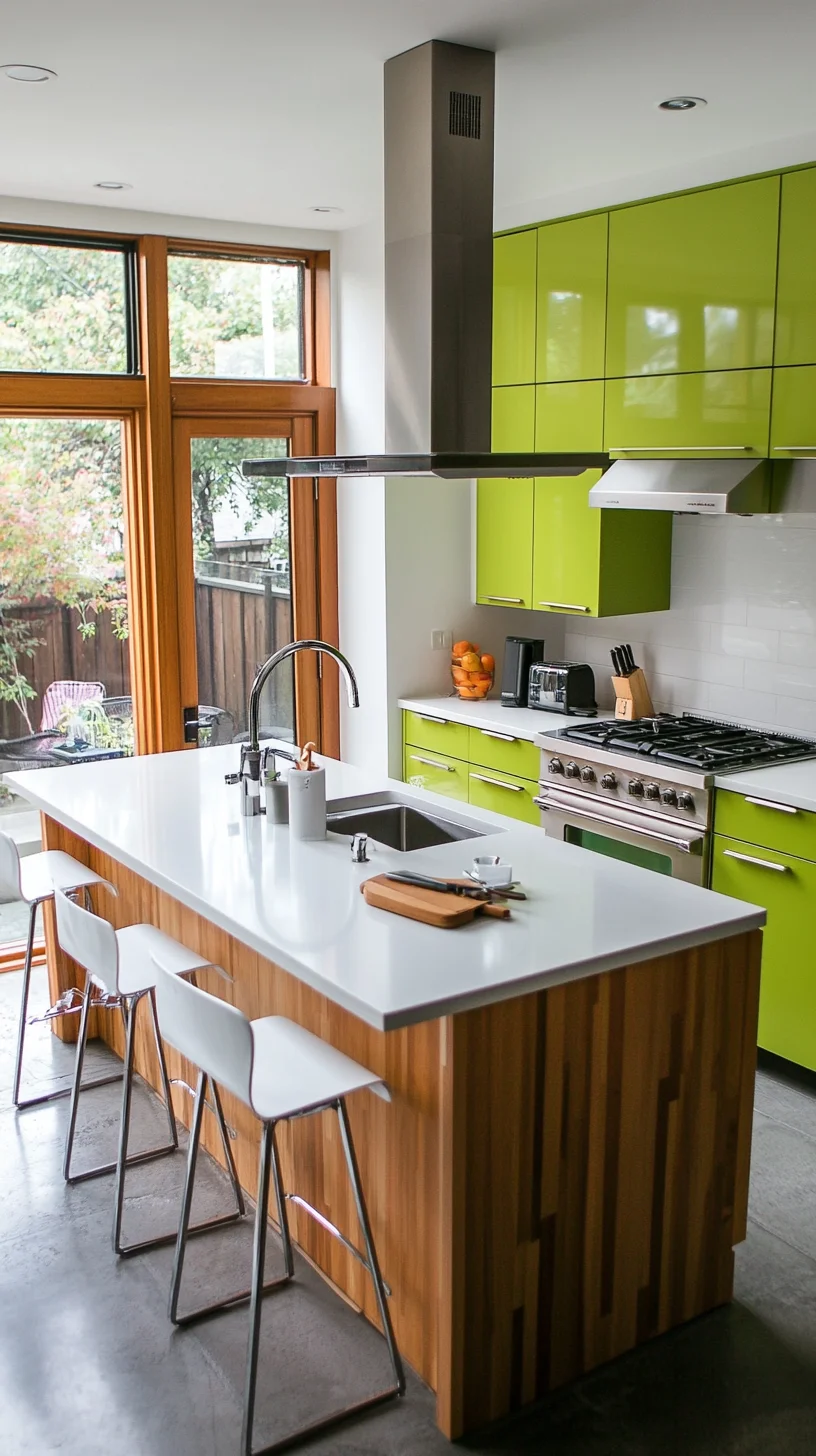 Fresh and Vibrant: How to Style Your Modern Kitchen with a Bold Green Palette