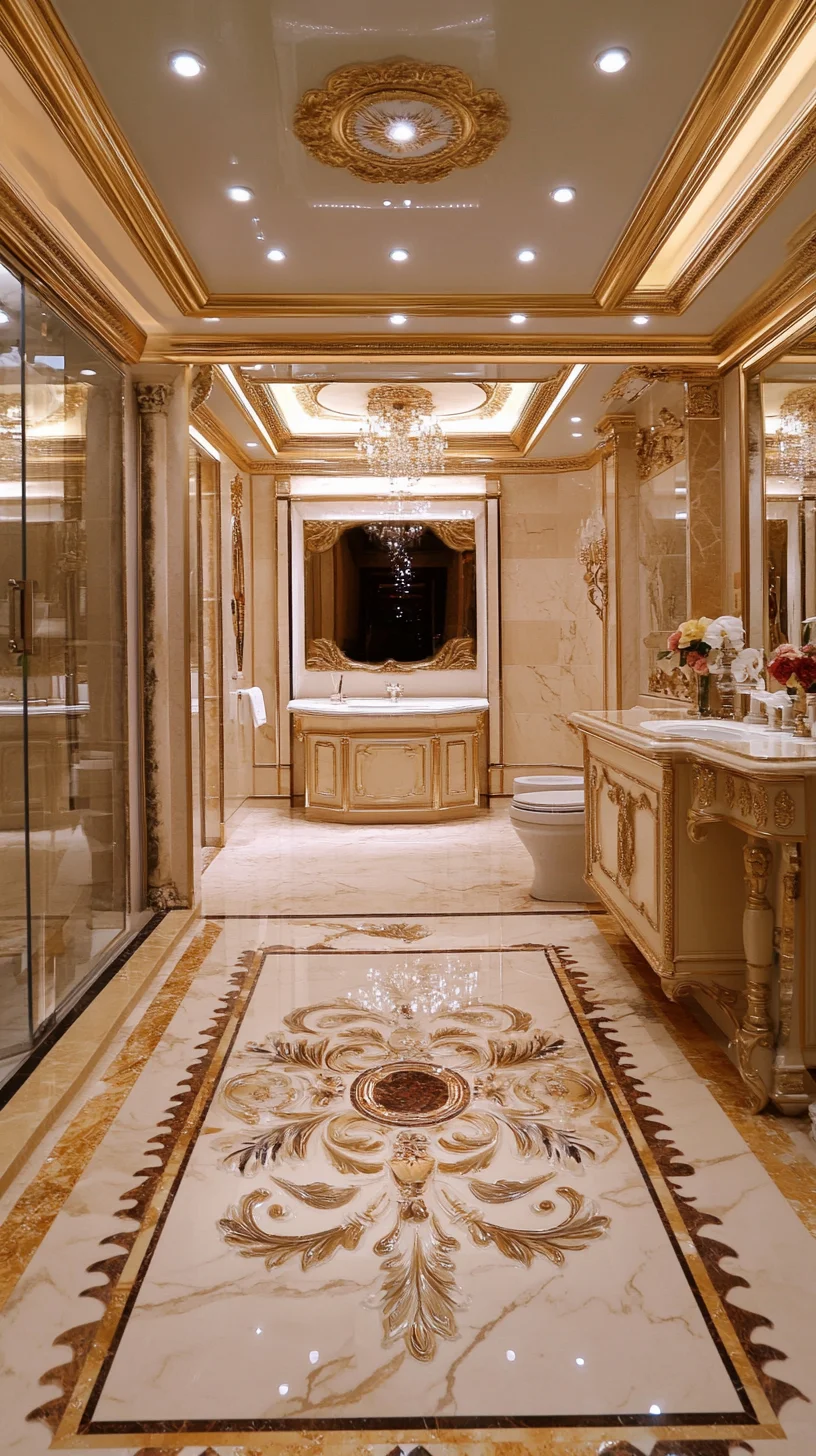 Glamorous Opulence: Create a Luxurious Bathroom Oasis with Regal Designs