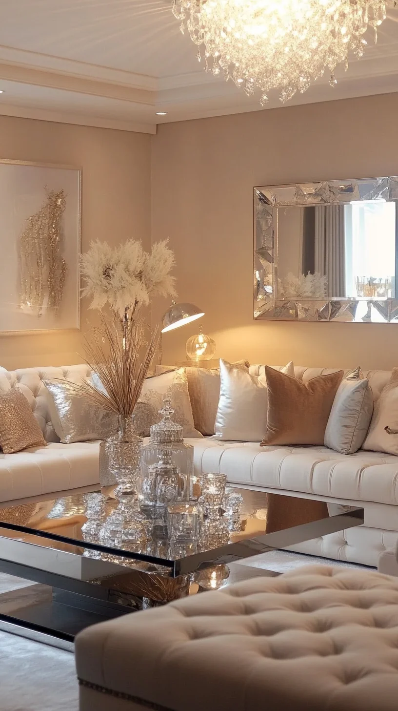 Luxurious Elegance: Transform Your Space with Chic Neutral and Glam Accents