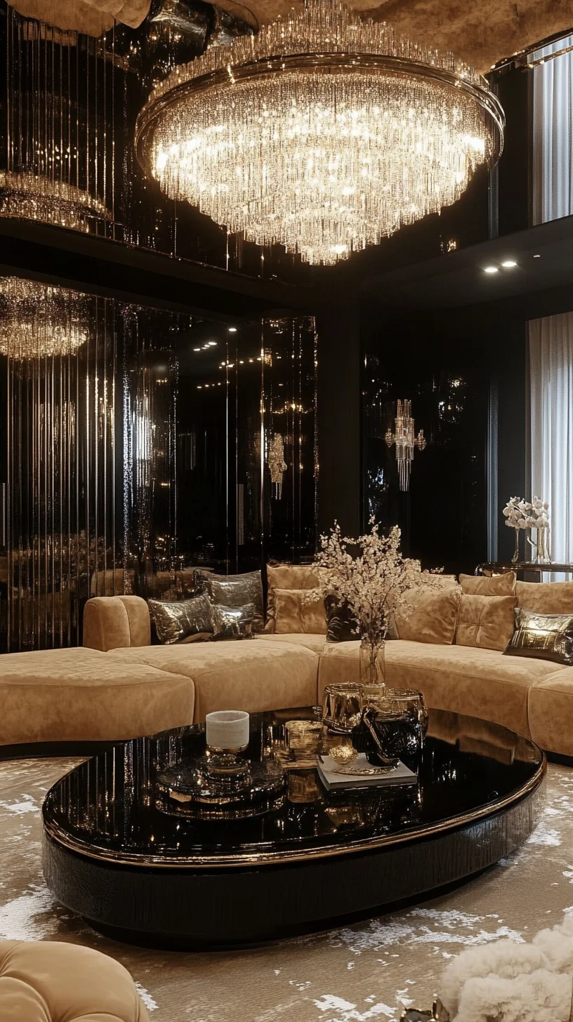 Luxurious Elegance: Transform Your Space with Glamorous Black and Gold Accents