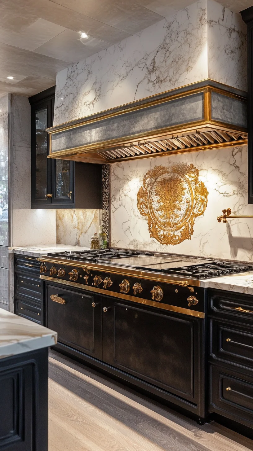 Luxurious Marble and Gold: Elevate Your Kitchen Aesthetic