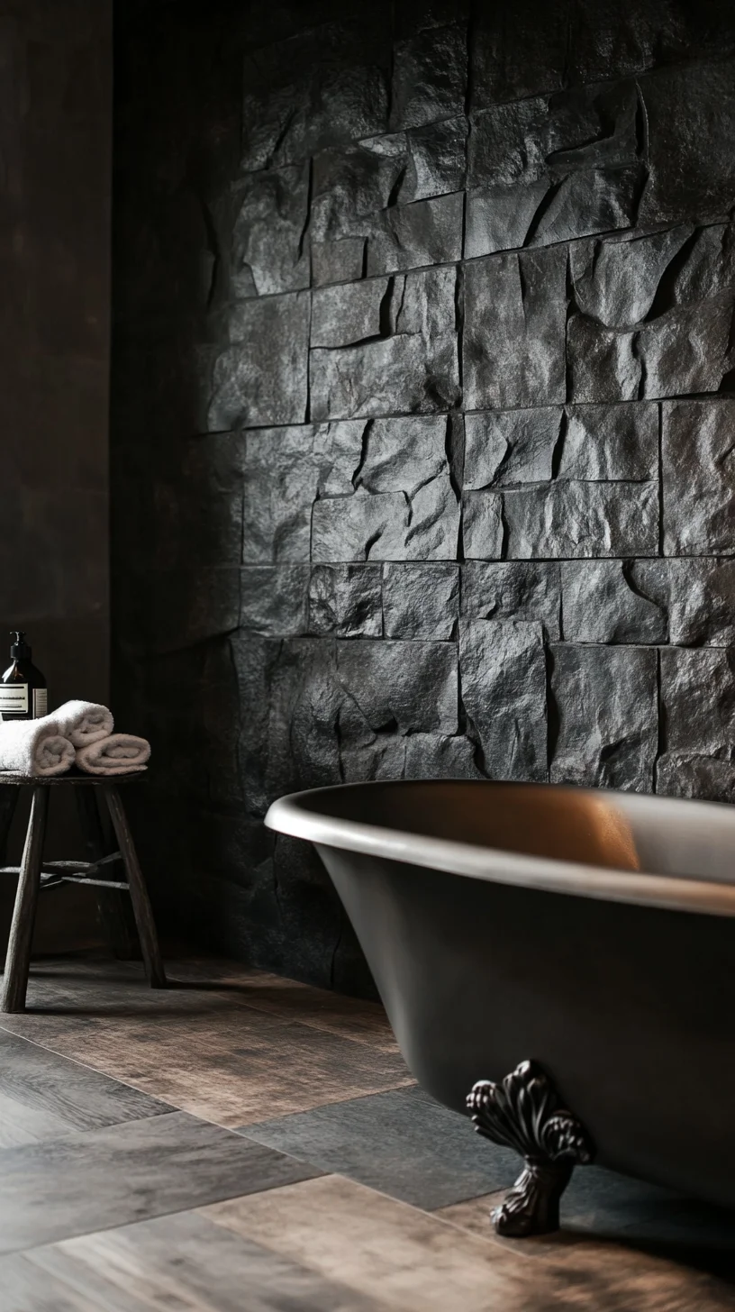 Luxurious Matte Black Bath Retreat: A Trendy Escape for Modern Homes