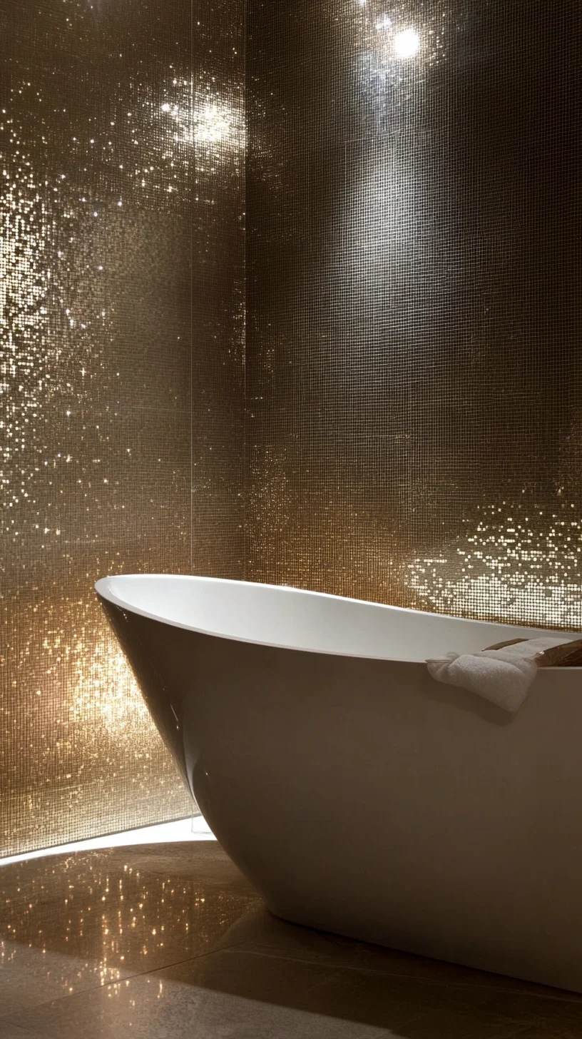 Luxurious Oasis: Transform Your Bathroom with Sparkling Mosaic Elegance