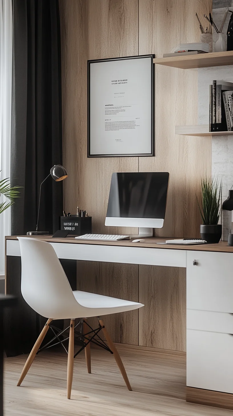 Modern Minimalist Workspace: Sleek Style Meets Functionality