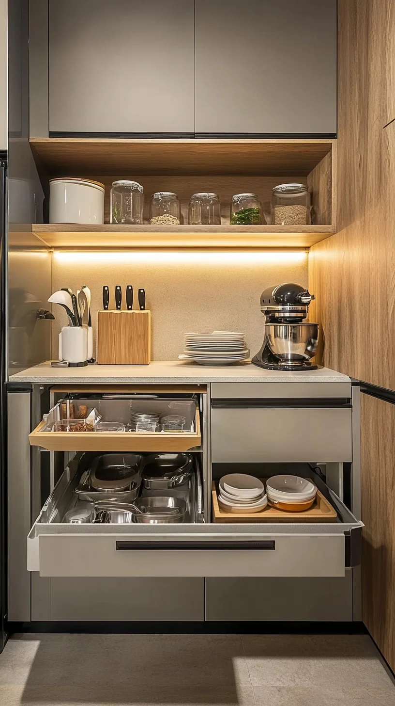 Organize with Style: Achieve a Sleek Kitchen Storage Solution