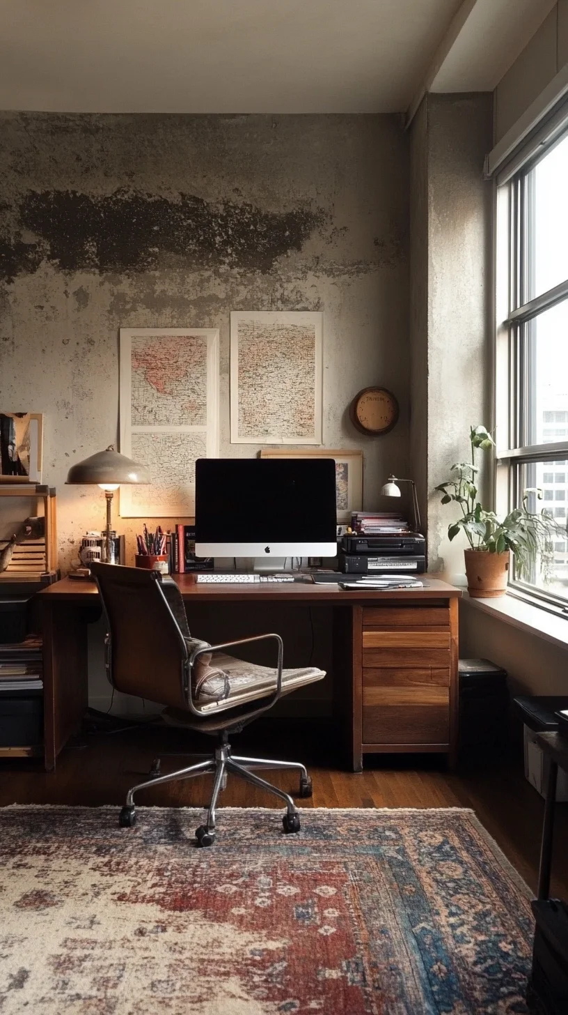 Revitalize Your Workspace: Chic Minimalism Meets Cozy Functionality