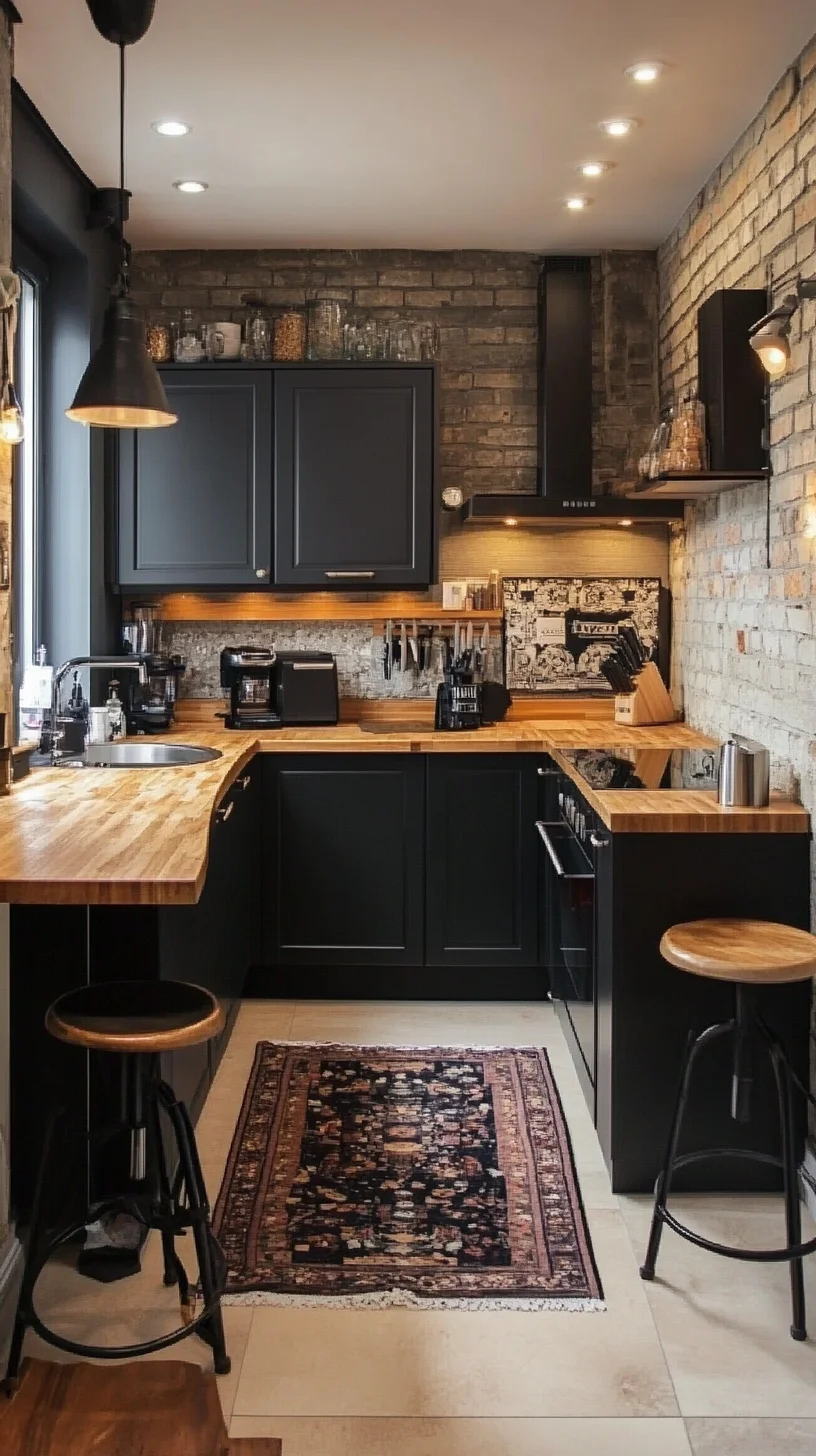 Sleek and Stylish: Modern Rustic Kitchen with Timeless Charm