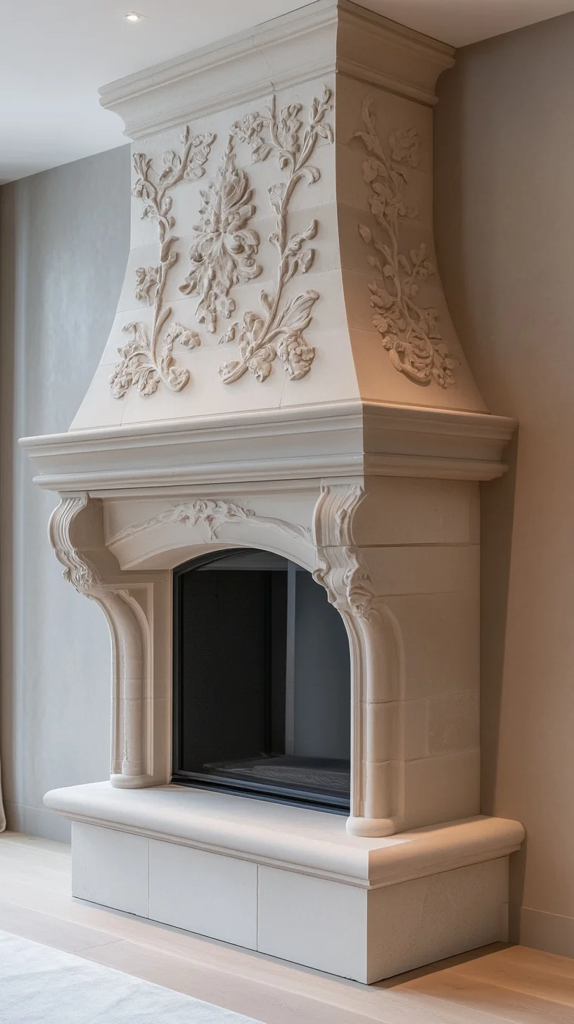 Timeless Elegance: The Artistry of Ornate Stone Fireplace Designs