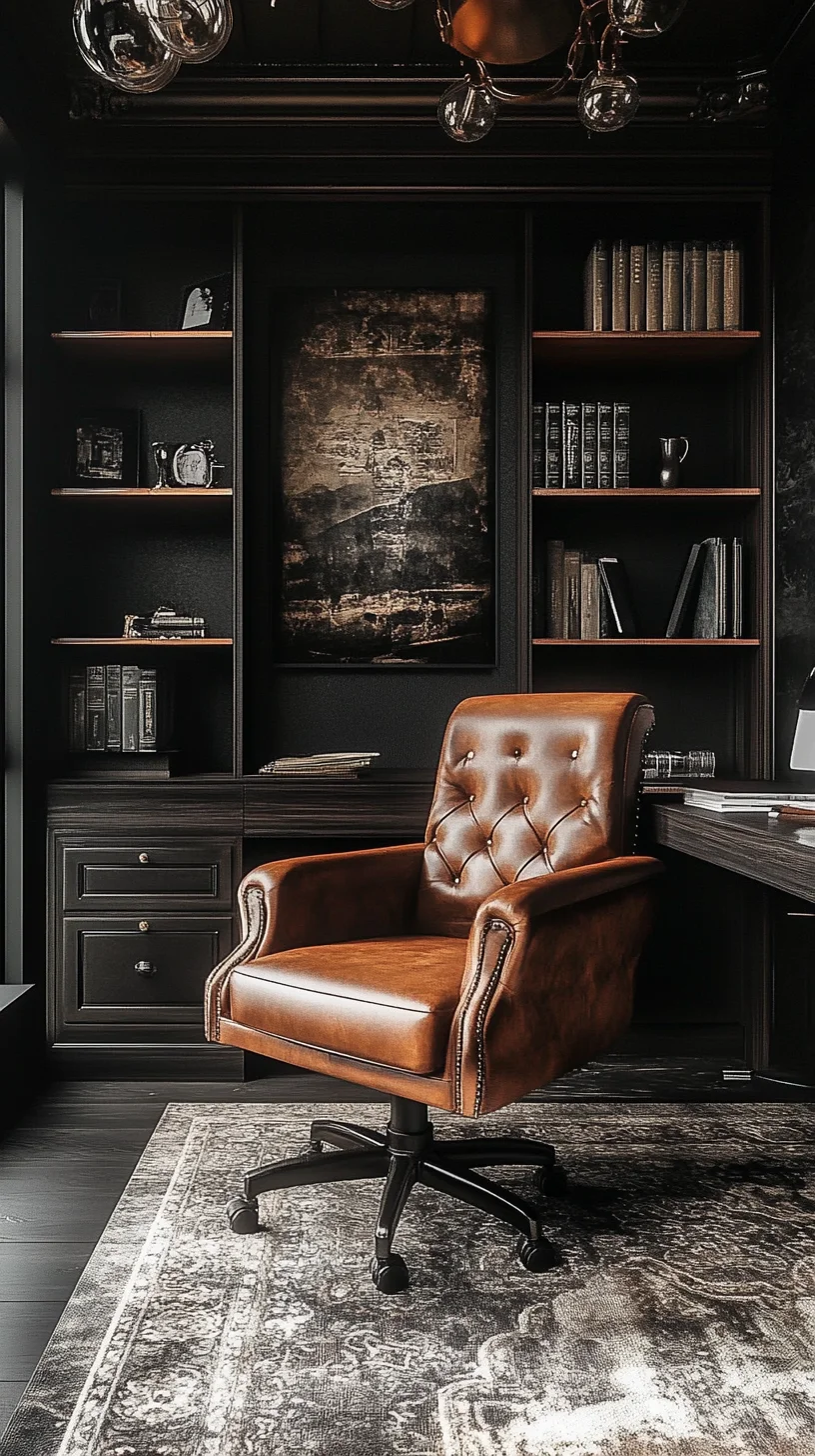 Timeless Elegance: The Luxe Brown Leather Chair for a Sophisticated Workspace