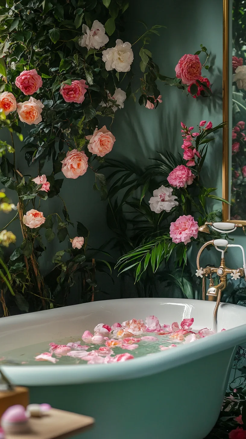 Transform Your Bathroom into a Floral Oasis with Luxe Petal Decor