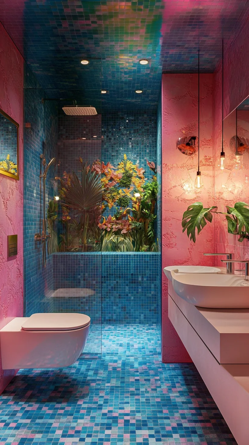 Transform Your Bathroom into a Tropical Oasis with Stunning Mosaic Tiles