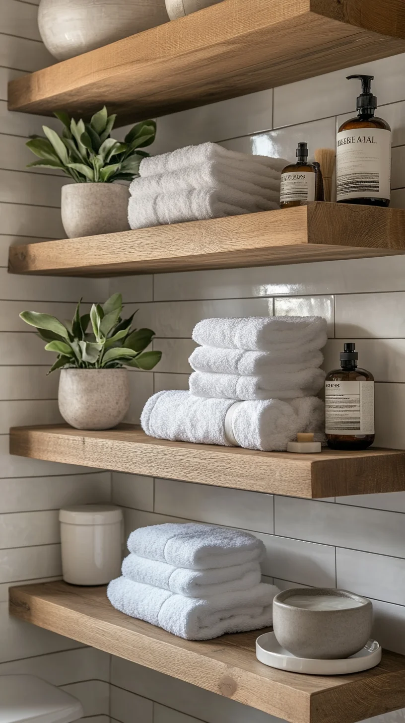 Transform Your Bathroom with Chic Minimalist Shelving: Style Meets Functionality