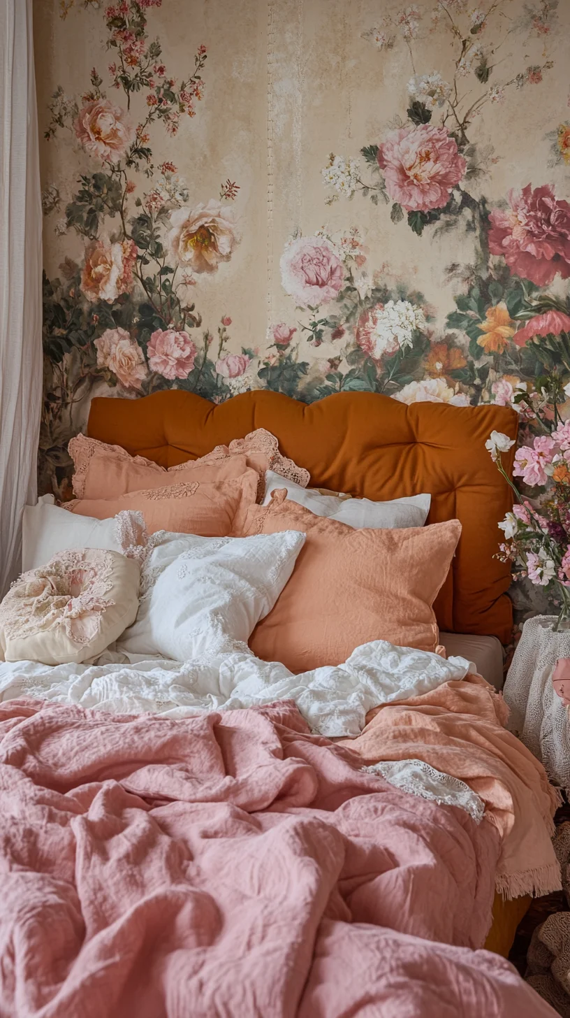 Transform Your Bedroom into a Cozy Floral Paradise with Soft Textures