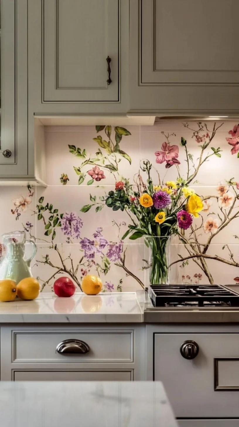 Transform Your Kitchen with Whimsical Floral Wallpaper: A Blooming Retreat