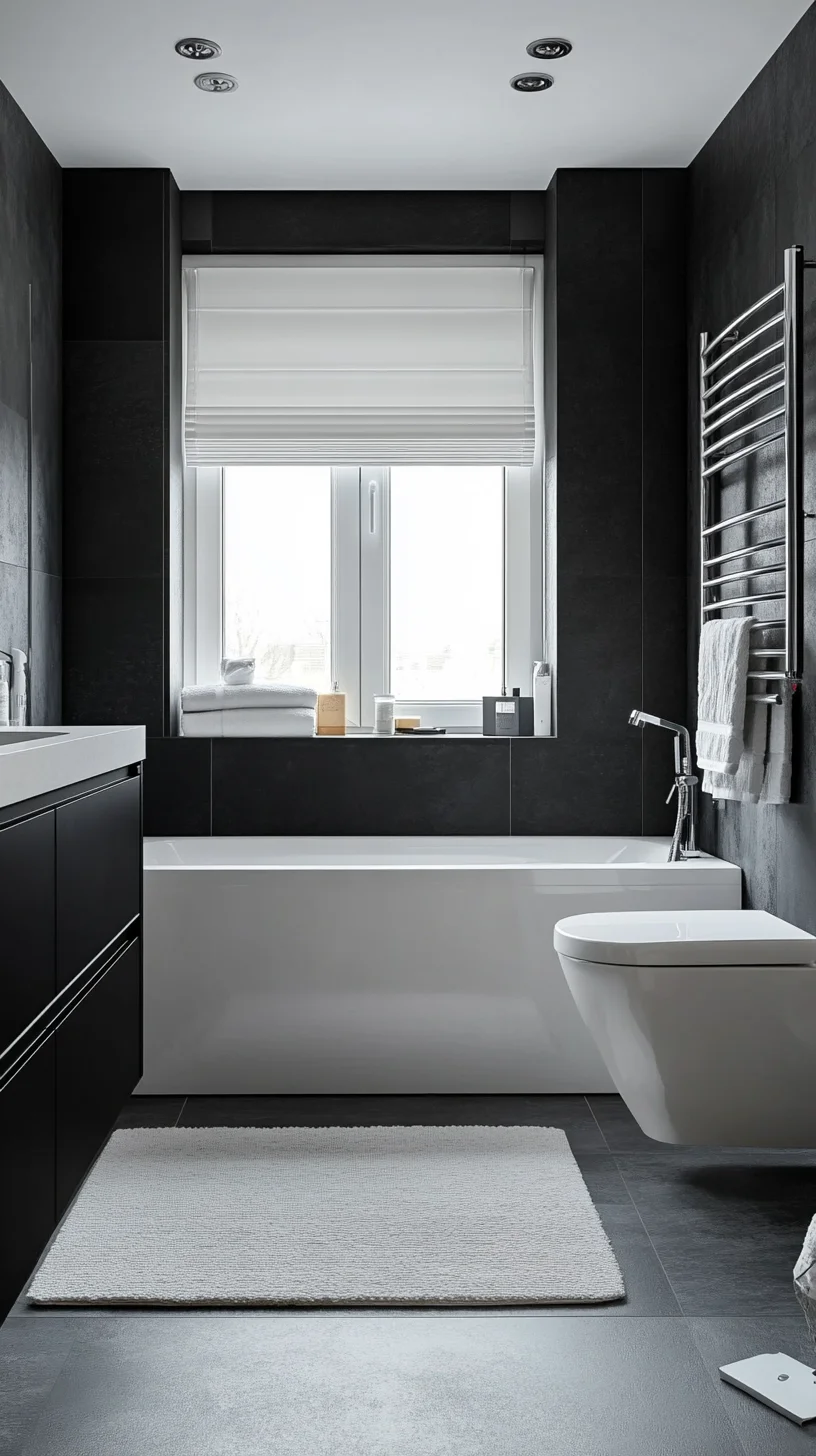 Transform Your Space: Chic Monochrome Bathroom Elegance