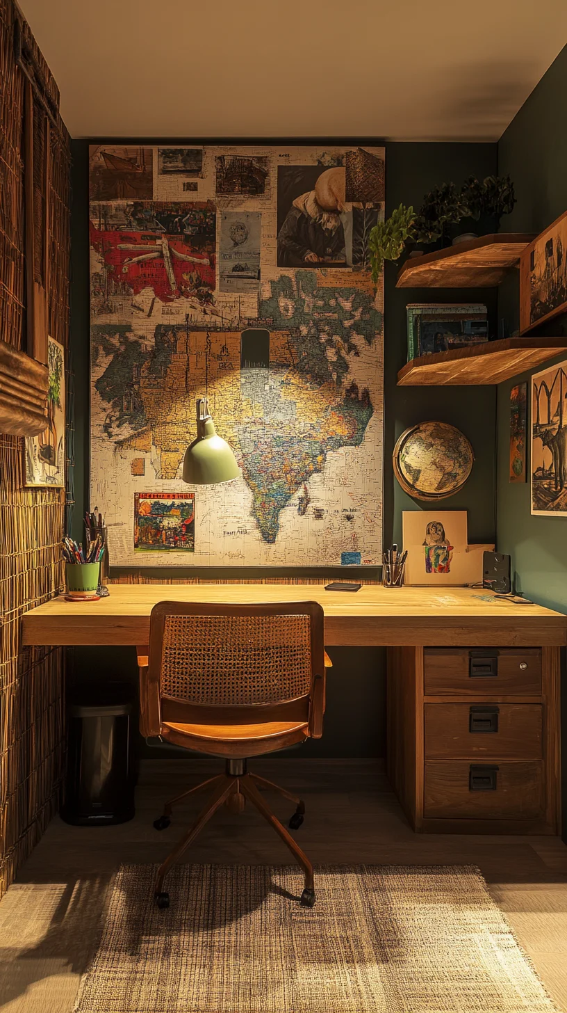 Transform Your Space: Embrace the Rustic Charm of a Vintage-Inspired Home Office