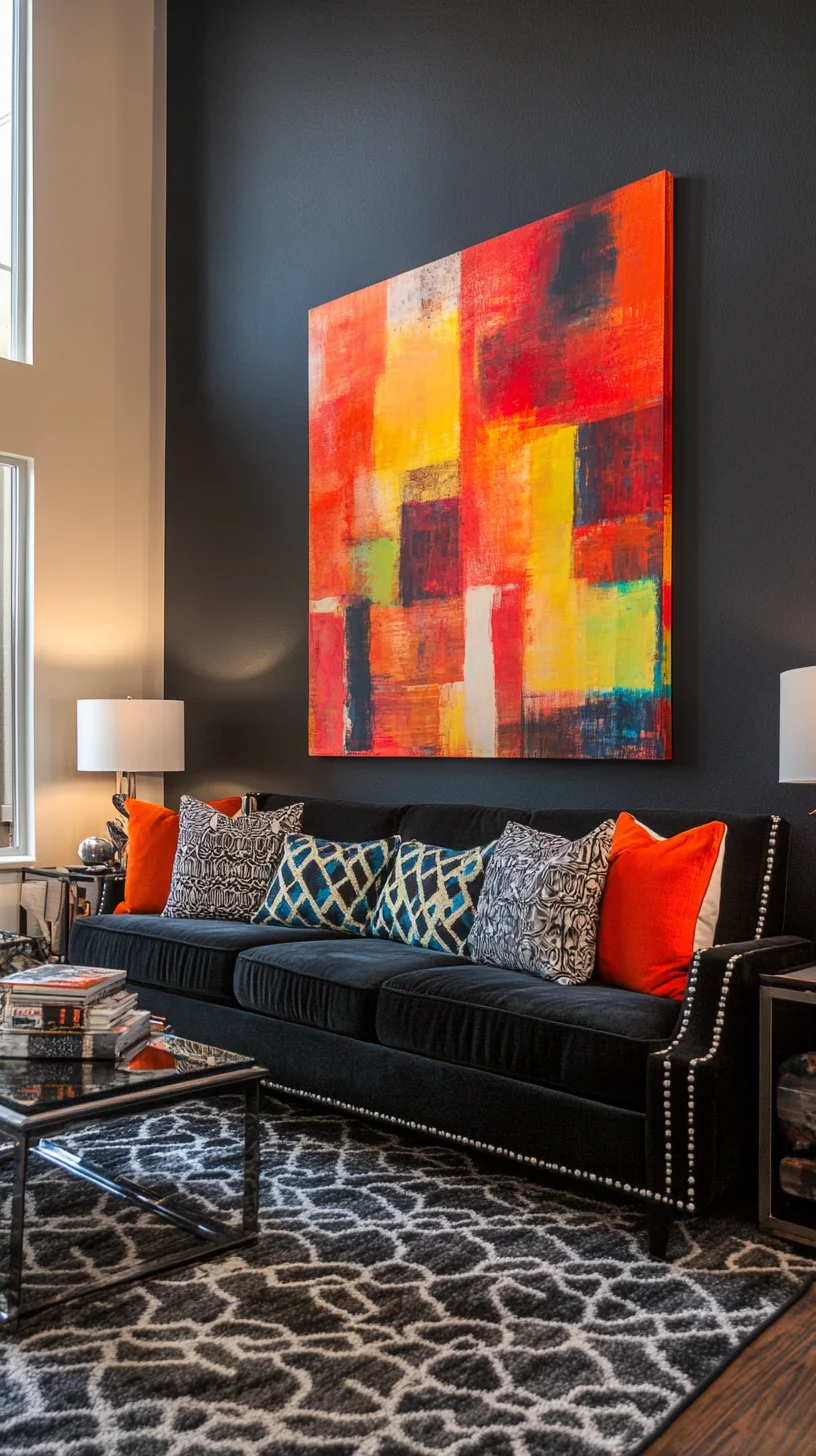 Transform Your Space with Bold Colors: The Perfect Fusion of Modern Art and Cozy Comfort