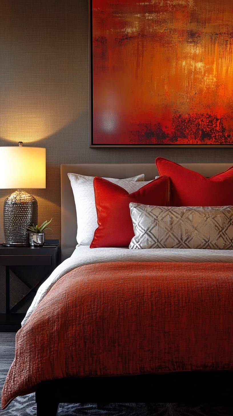 Transform Your Space with Bold Red Accents for a Cozy Contemporary Retreat