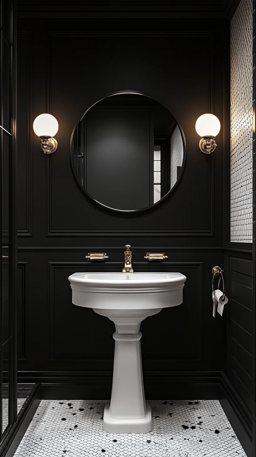 Transform Your Space with Elegant Black and White Bathroom Sophistication