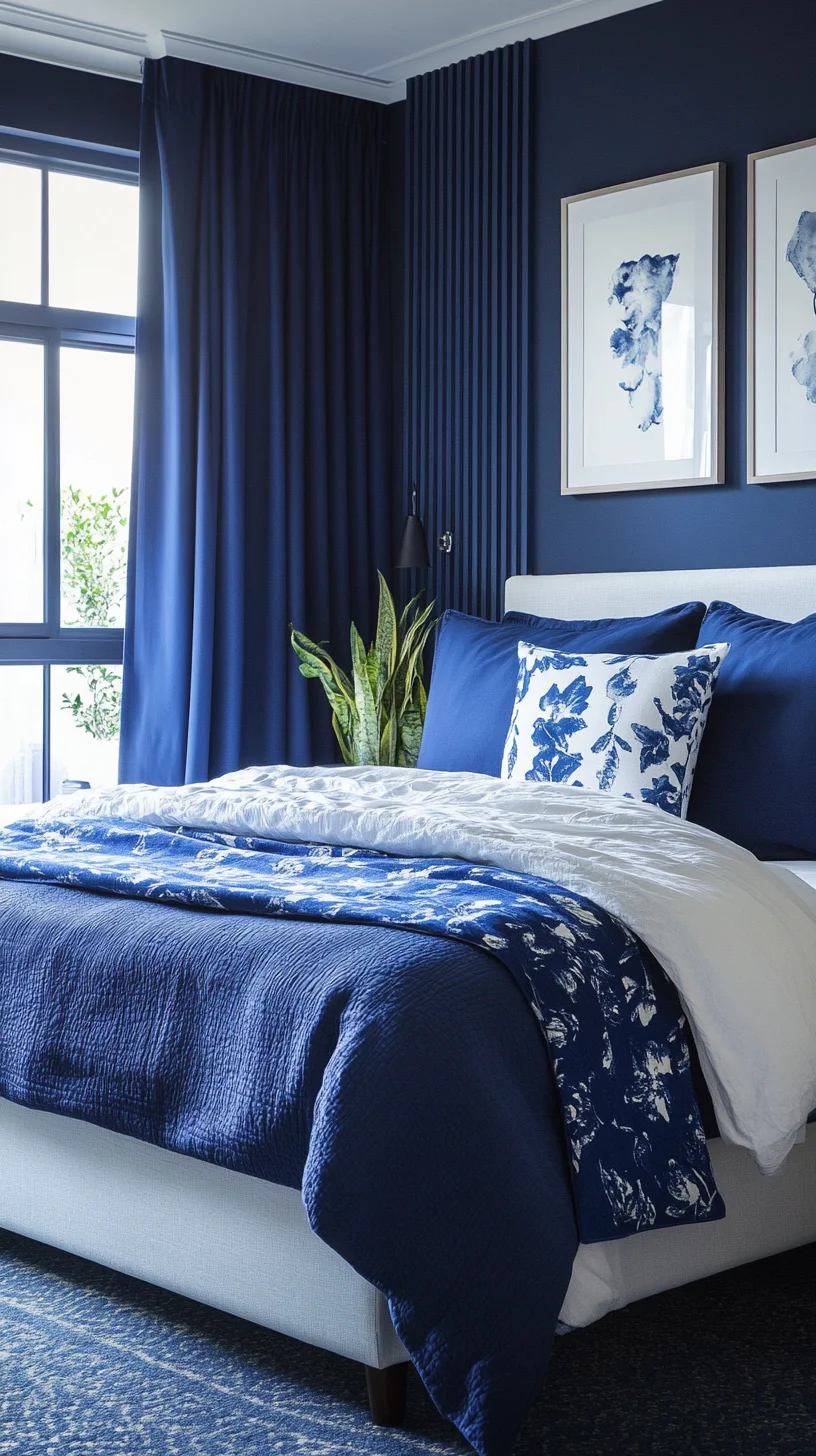 Transform Your Space with Serene Navy Blue Elegance