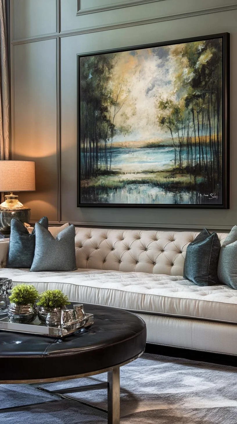 Transform Your Space with Tranquil Landscape Art and Luxurious Textures