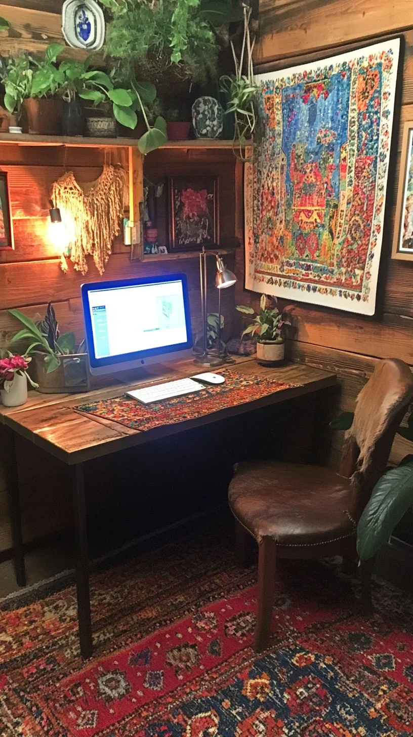 Transform Your Workspace: Cozy Bohemian Office Decor for Ultimate Inspiration