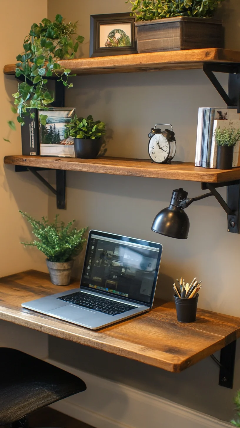 Transform Your Workspace: Rustic Charm Meets Modern Minimalism