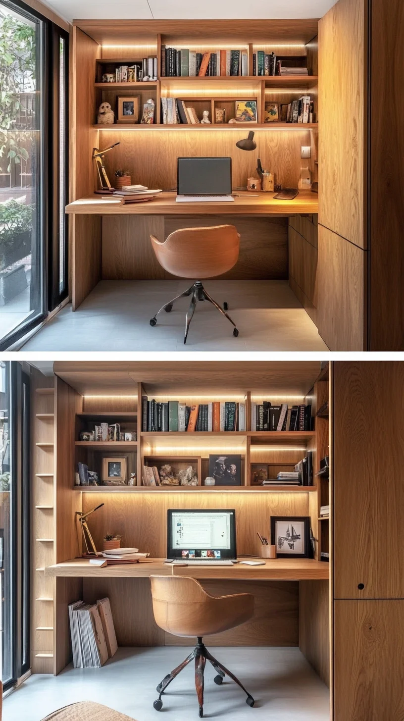 Transform Your Workspace with This Chic Mid-Century Modern Office Design